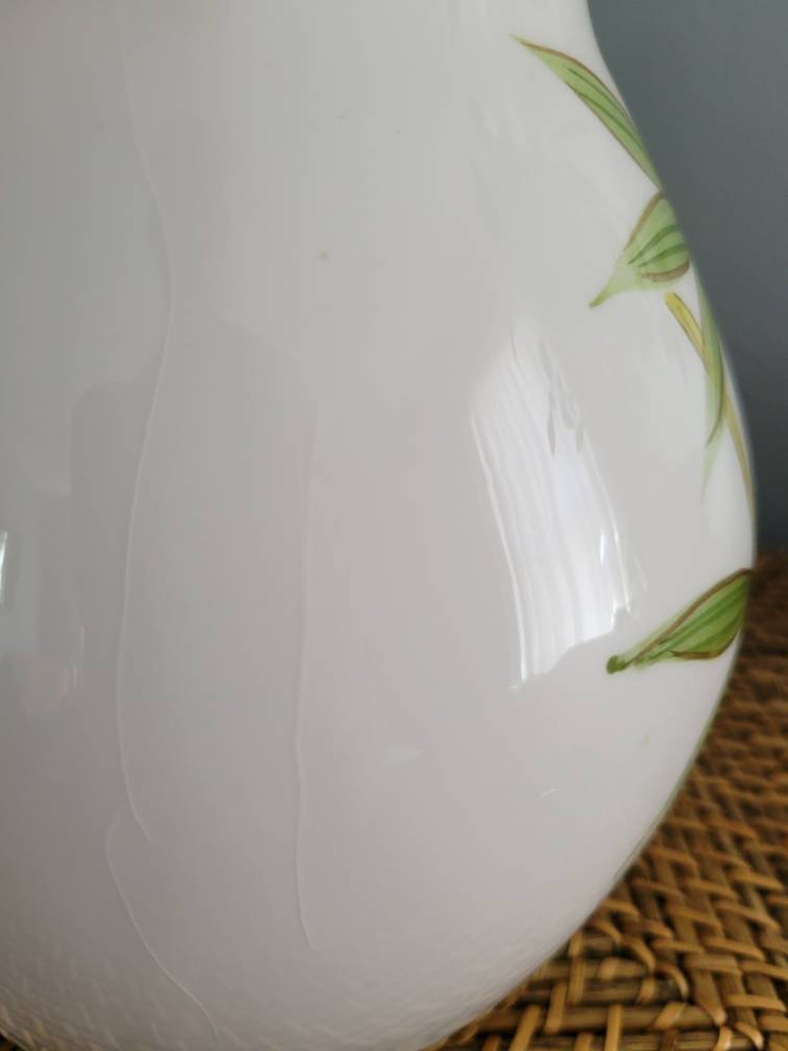Vintage 1990s Bamboo Design Ceramic Pitcher, Asian Decor - Etsy