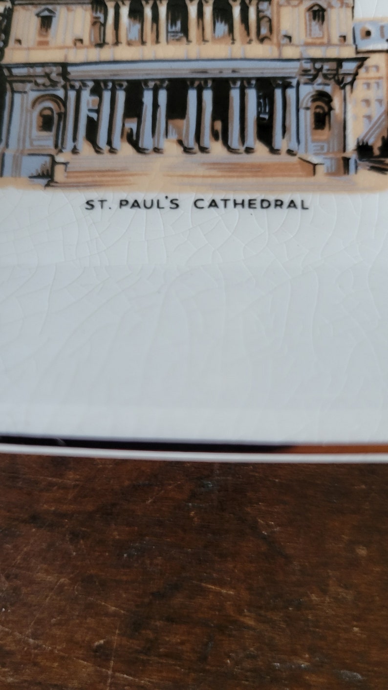 Vintage Sandland St. Paul's Cathedral London Souvenir Pin Dish Etsy