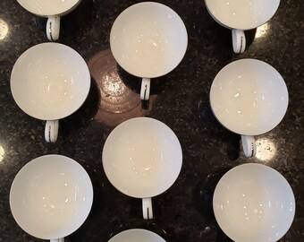 Vintage Imperial China Whitney Cups and Saucers - Set of 10 Cups