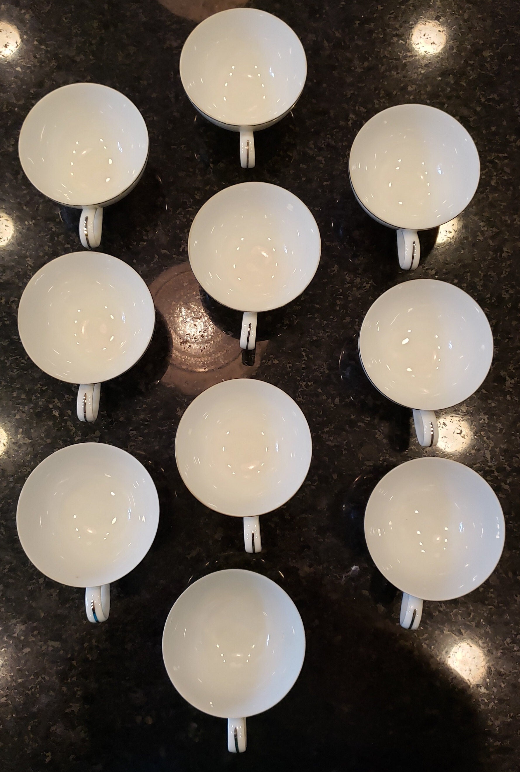 Vintage Imperial China Whitney Cups and Saucers - Set of 10 Cups