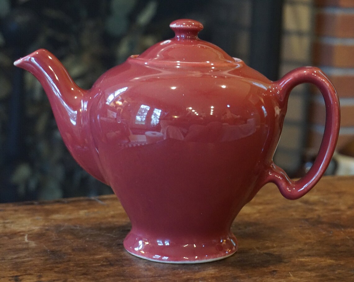 Vintage Mccormick of Baltimore Teapot 1940s Old Rose Color Etsy