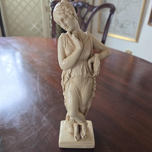 Vintage Goddess Statue Chalkware Persephone Goddess Statue Sold As Is