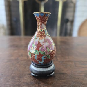 Vintage Chinese Small Cloisonne Vase