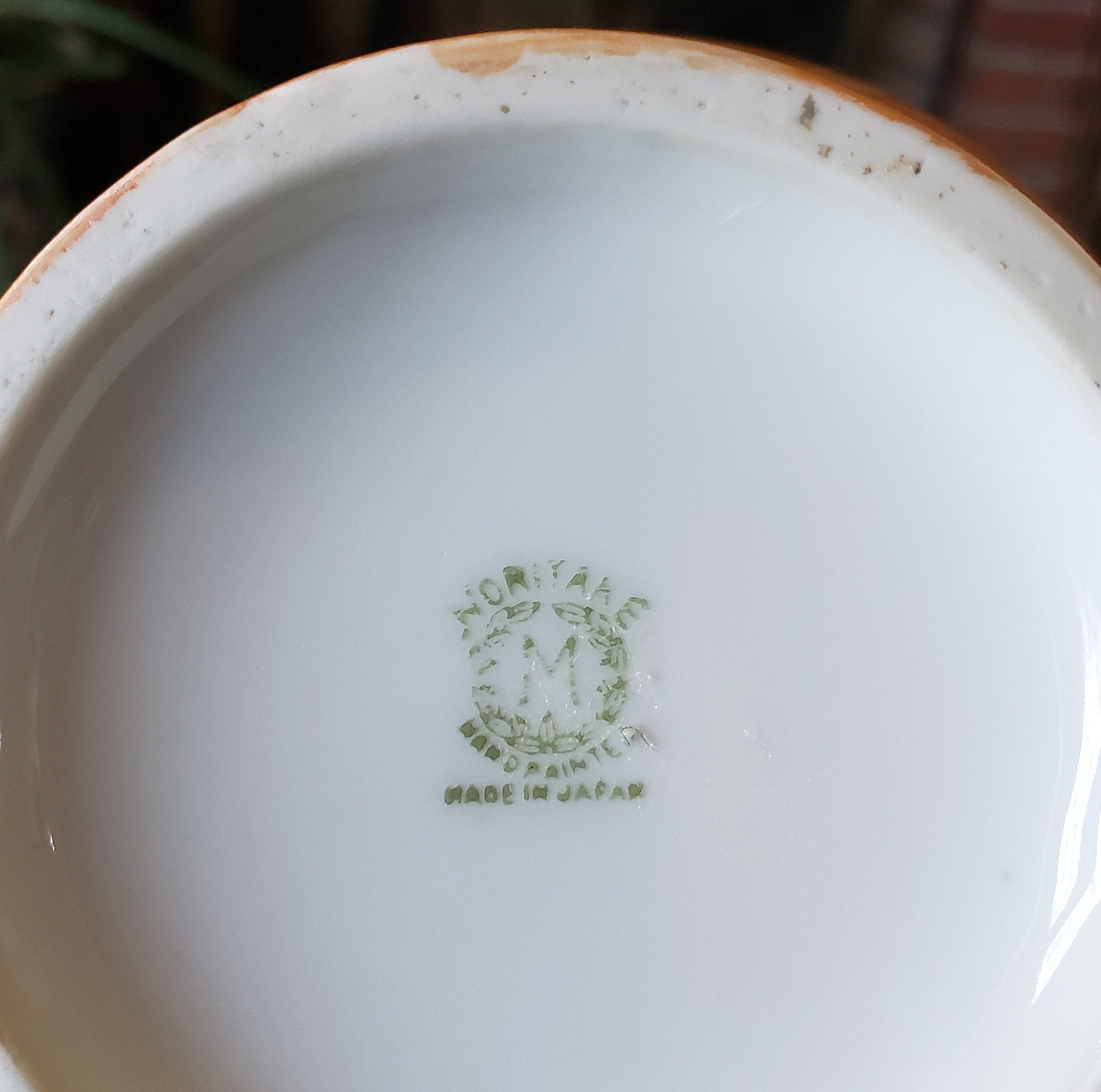Vintage Noritake Orange Lustreware Tea Set - 1920s - 1930s