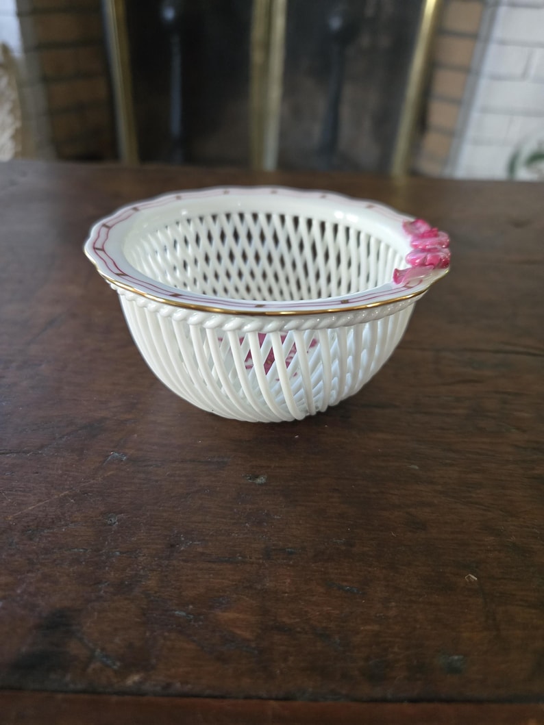 Herend Chinese Bouquet Basket Bowl - Thumbnail 2