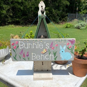 Personalized Hand Painted Sign, Garden Sign, Custom Outdoor Sign, Garden Sign w/Personalization, Unique Garden Decor Gift, Gift for Gardener
