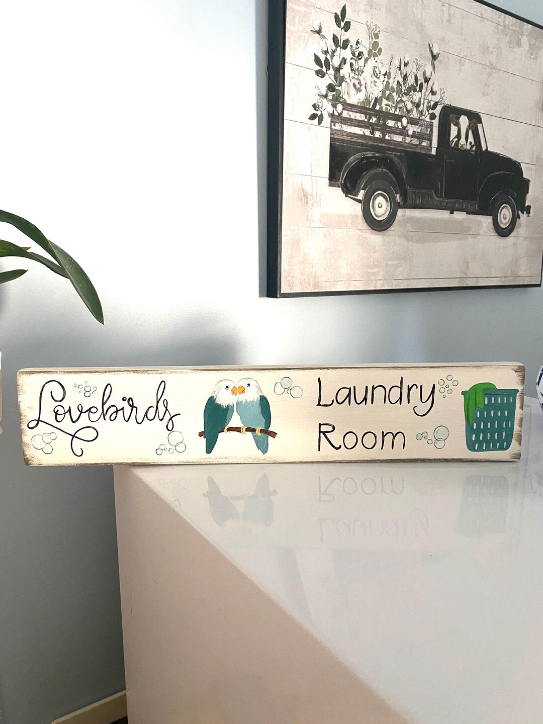 Custom Hand-painted Laundry Room Sign: Personalized Wood Wall Art - Etsy