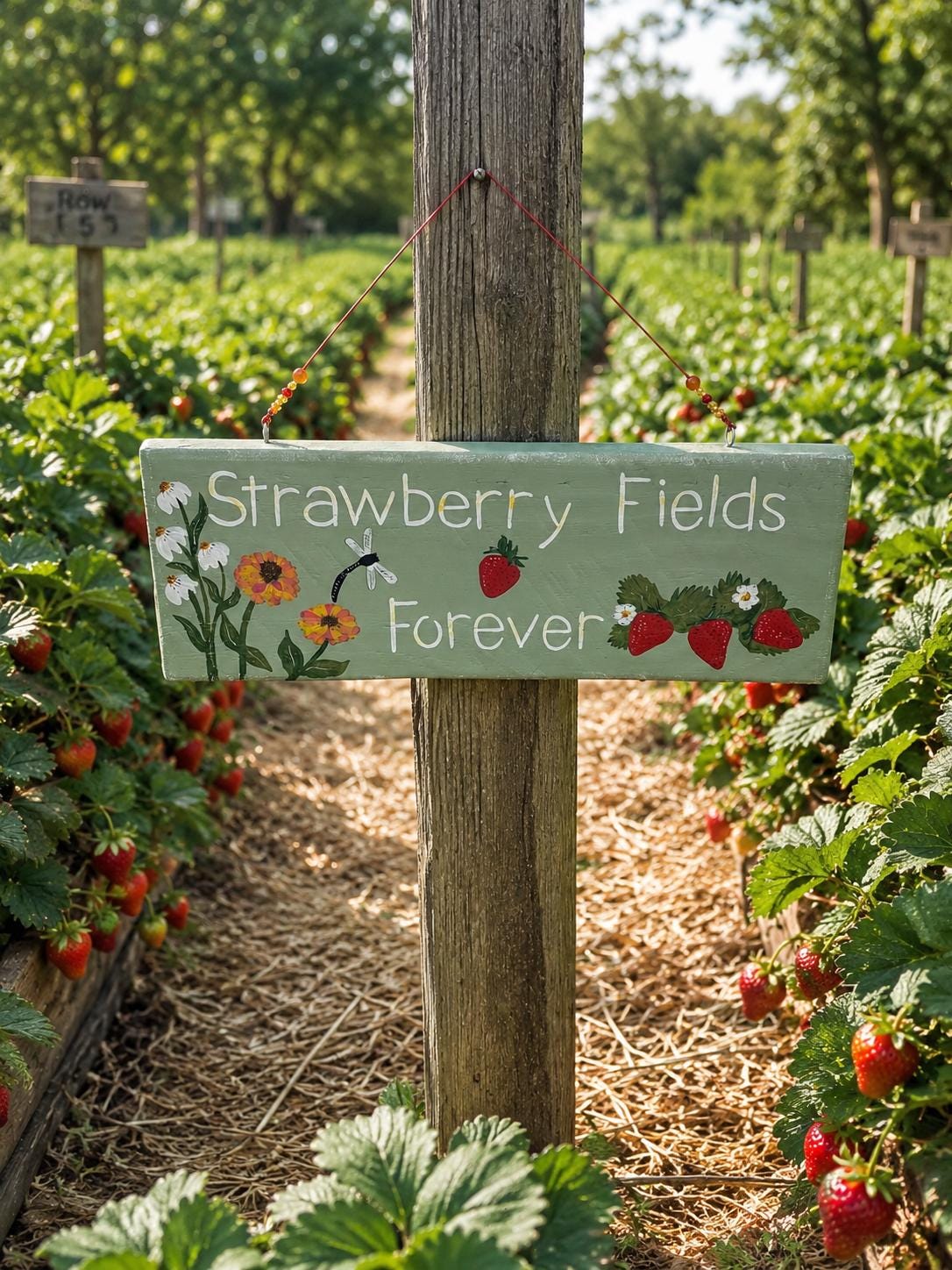 Strawberry Fields Forever Outdoor Sign - Etsy