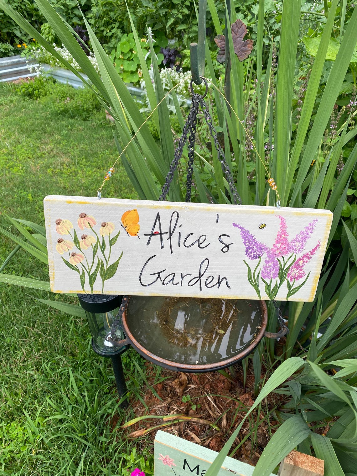Backyard Veggie Patch Sign, Raised Bed Garden Ornament, Homestead ...