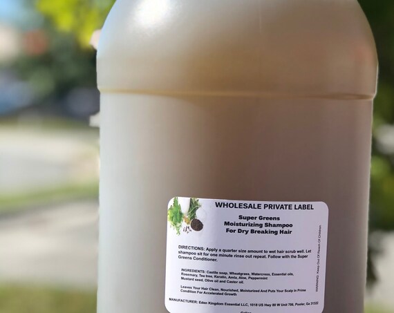 Super Greens Moisturizing Shampoo Private Label Wholesale Start Your Own Hair Care Business Hair Care Manufacturer