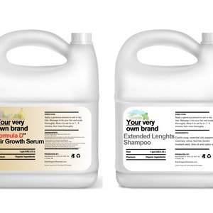 Private Label Natural Hair Care - Hair Growth Oil Gallon Wholesale Serum,Shampoo - Conditioner for Your Own Brand - Black Hair Care Business