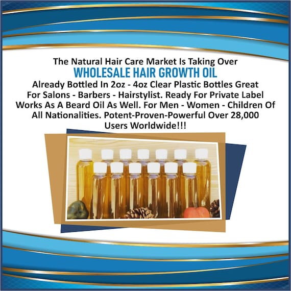 Wholesale Hair Growth Oil Individual Bottles 2oz-4oz Salons /Private Label/Start Your Own Business/Fastest Hair Growth Natural Hair Care