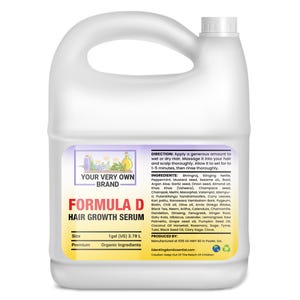 Private Label Hair Care - Potent Hair Growth Oil 1-5 Gallons Wholesale for Your Own Brand -  All Hair Types Black Hair Care