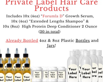 Private Label Hair Care - Natural Hair Products for Your Wholesale 13 Serum, 13 Shampoo, 13 Conditioner - Start Your Haircare Line Today