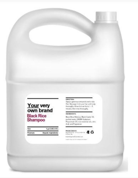 Extraordinary Cleanse! - Black Rice Hair and Scalp Shampoo 1 gallon wholesale private label