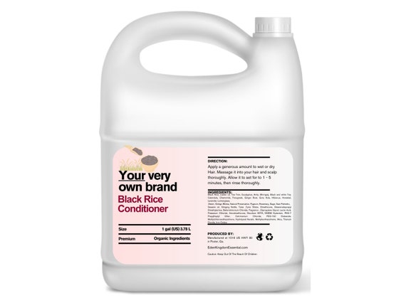 Black Rice Conditioner Gallon Wholesale Private Label Gallon Makes 16 Jars 8 oz We Supply 95% Of Companies In This Industry