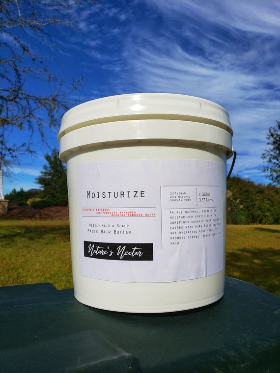 Magic Moisturize Lock! - Hair Butter Gallon Makes 16 Jars 8 oz Each Private Label Wholesale Gallon Size Bulk We Supply 95% of Businesses
