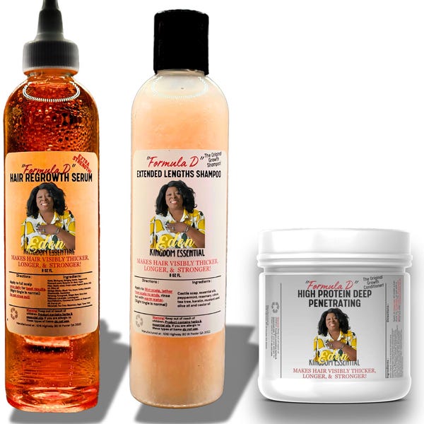 Haar Restoration Kit - Extra starke Formel für starken Haarausfall, Schuppen, Juckreiz & Geheimratsecken - 3-teiliges System für das HaarWachstum