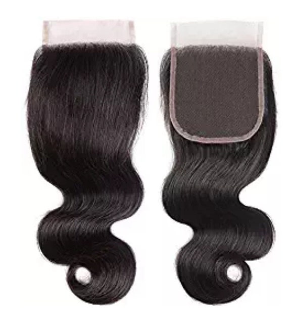 Body Wave Lace Closure- 4x4 -Human Hair Butter Soft Long Lasting- With Baby Hair- No Tangling