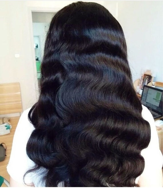 Human 100% Virgin Hair Lace Frontal Wig Edges Pre- Plucked Will Last 1-2 Years Ready For Dye Or Bleach Soft-Full- Minimal Shedding One Donor