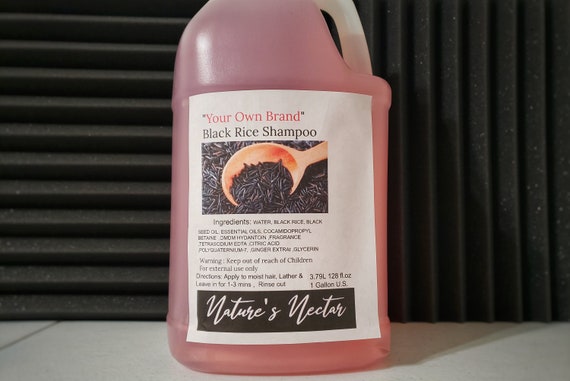 Extraordinary Cleanse! - Black Rice Hair and Scalp Shampoo 1 gallon wholesale private label