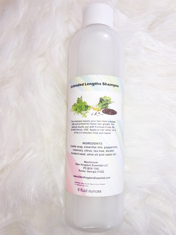 Extended Lengths Hair Growth Shampoo Non Oily Men Women All Hair Types For Faster Hair Growth Longer Hair