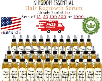 Formula D Hair Oil Wholesale - Individual Bottles 2oz-4oz Private Label Hair Growth Solution. Boost Hair Care Business with Our Formula