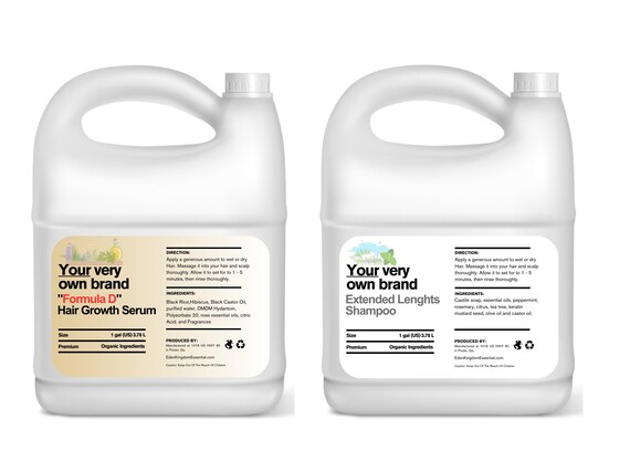Private Label Natural Hair Care Products- Natural Hair -Gallon Size -Wholesale Serum Shampoo Conditioner -Your Own Brand-Black Hair Care