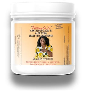 Cantaloupe Acai Aloe Vera Leave-in Conditioner - Private Label Natural Hair Care for Healthy Hair Growth - Bulk Moisturizing Hair Cream