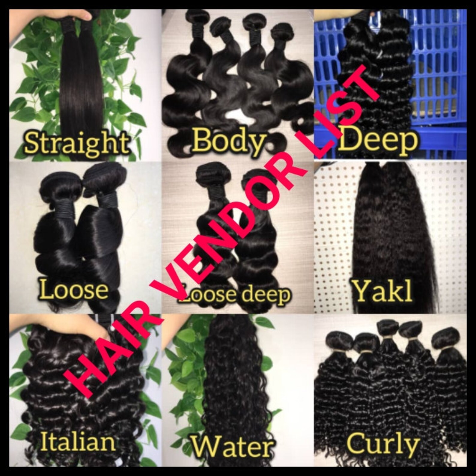 Raw Hair Vendor List Start Selling Your Own Wigs And Baby Soft Etsy