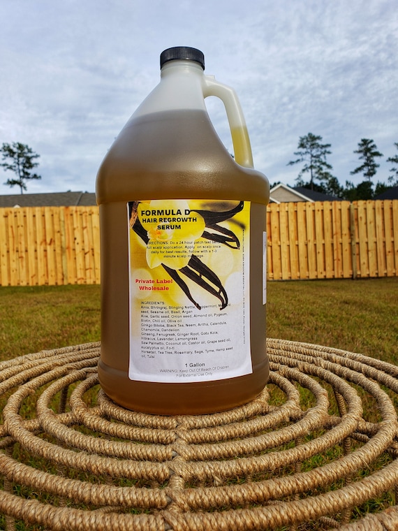 Private Label Extra Strength Hair Growth Oil Start Your Own Business Makes 64 -2 oz Bottles Per Gallon Hair Restoration, Hair Treatment