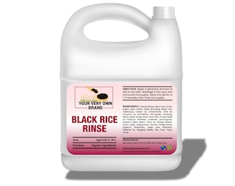 Black rice water rinse organic Hair Protein treatment