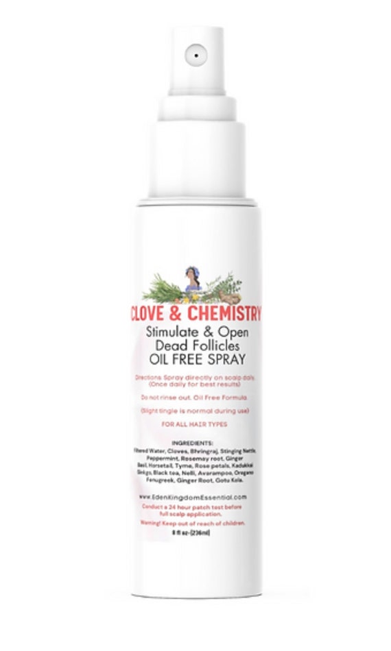 Large 8 oz Clove Water Rinse for Extreme Hair Growth Safe For All Ages Use On All Hair Types Oil Free Formula Wholesale Clove Water Spray
