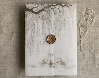 Willow & Swan Vellum Wrap for 5x7 Card