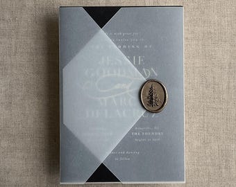 Diamond fold Vellum wraps for A7 5x7 cards blank translucent Invitation wraps