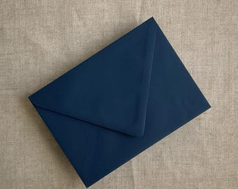 Navy blue A7 Euro Flap Envelopes correspond to 5x7 (A7) Cards - blank PACK of 10