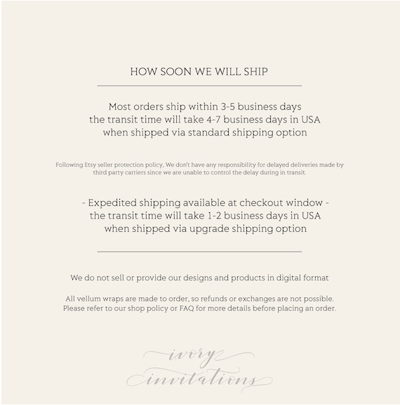 Vellum Translucent Invitation Wrap – Cardstock Warehouse