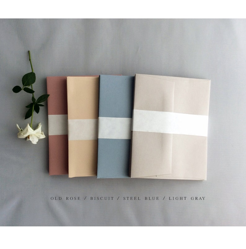 Personalized Thank You cards A2 folded abstract organic shape watercolor blush terra cotta navy gold letter personalized print available