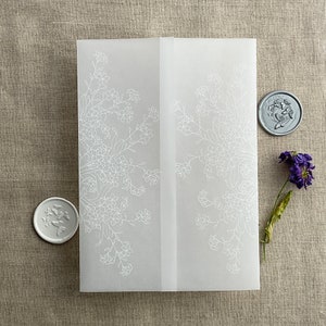 V46 Weißer Tintendruck mit verschiedenen charakteristischen Blumenmustern für 5x7-Zoll-Karte