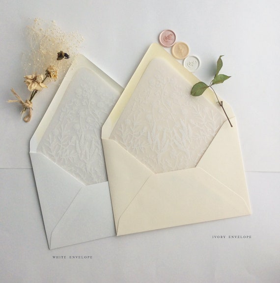 Self-adhesive Velvet Envelope Liners For Rectangular Wedding Invitations  ZWEL02
