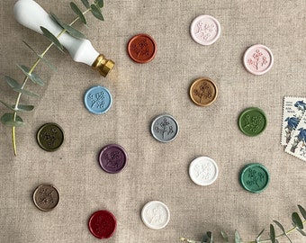 Handmade Wax seals - baby's breath flower -