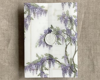 Wisteria Vellum Wrap for 5x7 Invitation Jacket