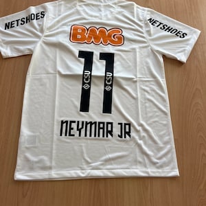Neymar JR 11 Santos FC Home Retro Jersey 2011-2012, Neymar JR Inspired Football Shirt, Neymar Soccer Jersey, Neymar Vintage Football