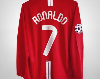 Maglia Home Manchester United Ronaldo n. 7 2007-2008, maglia storica da calcio Ronaldo