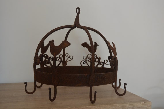 Antique Metal Kitchen Ceiling Hanger Utensil Hanger Etsy