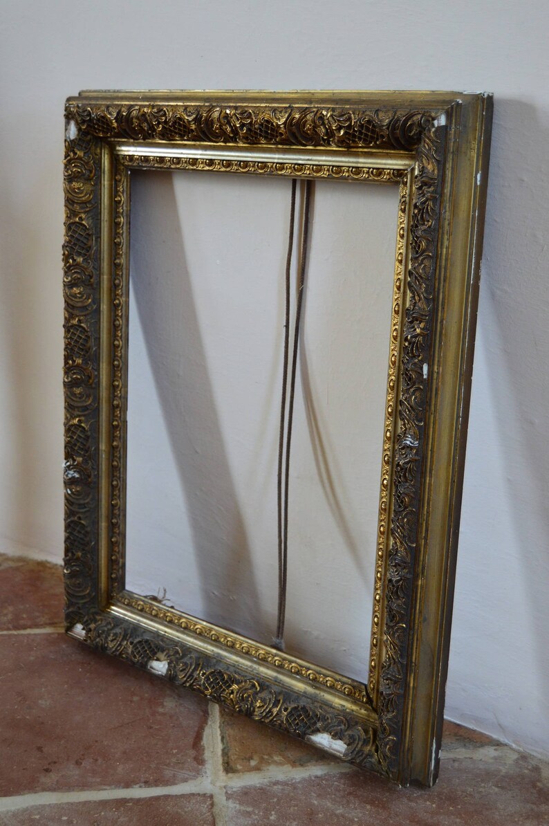 French Home Decor Beautiful French Antique Wood and Gesso Frame Old Wood Style Interiors Painting