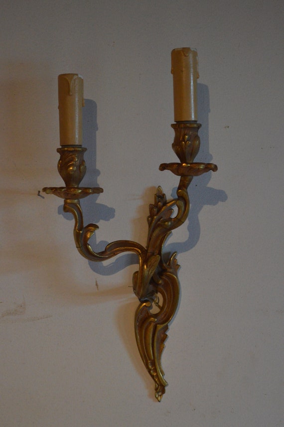 A Vintage French Wall Light Sconces Antique Lighting Interiors Style Chic France Home