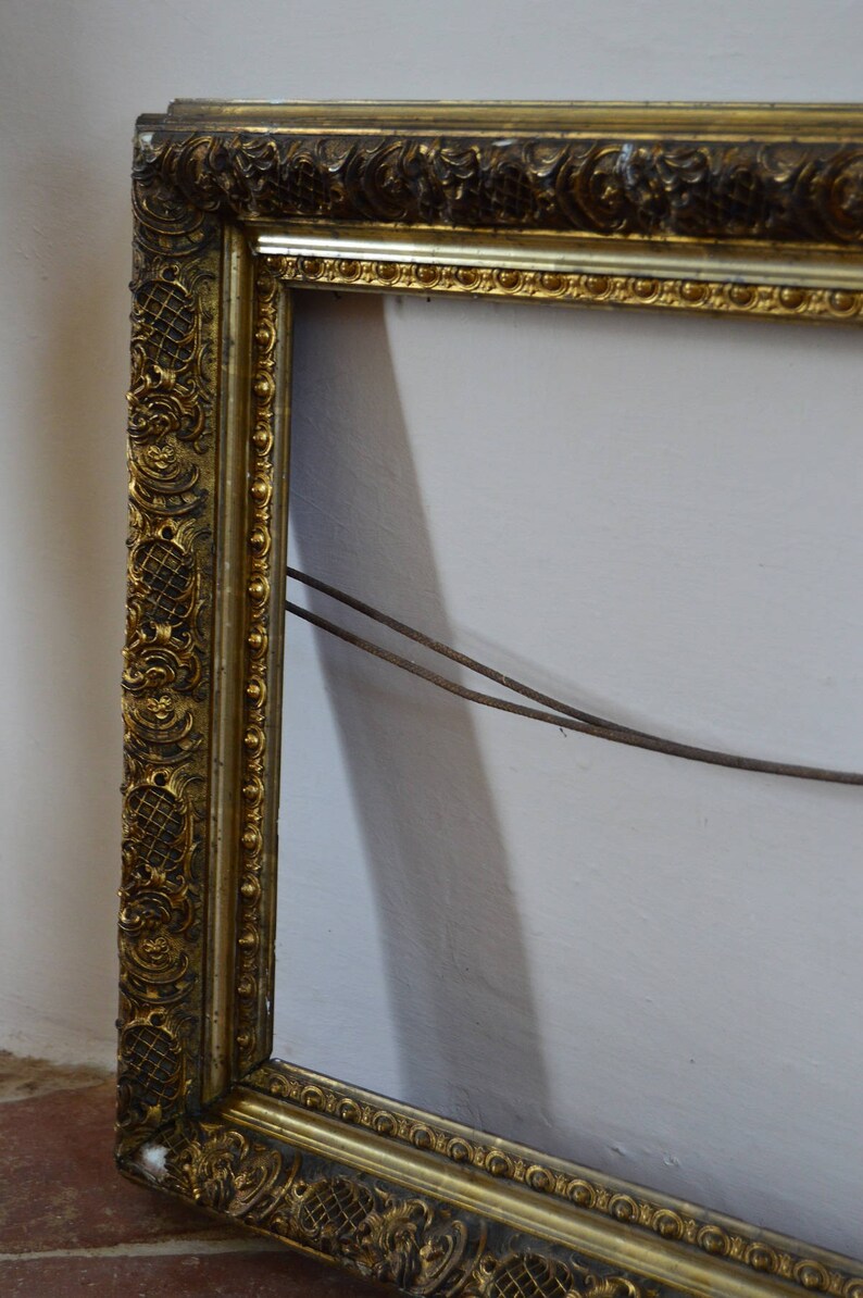 French Home Decor Beautiful French Antique Wood and Gesso Frame Old Wood Style Interiors Painting