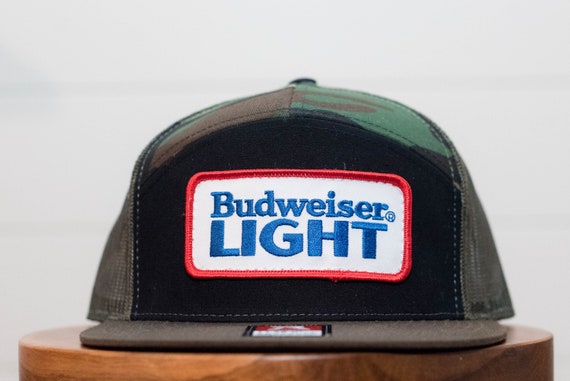 Budweiser Light Hat Vintage Patch Hat 