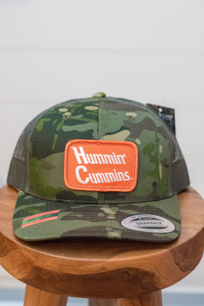 Hummin Cummins Hat Vintage Patch Hat Yupoong 6606 Trucker Hat | Etsy